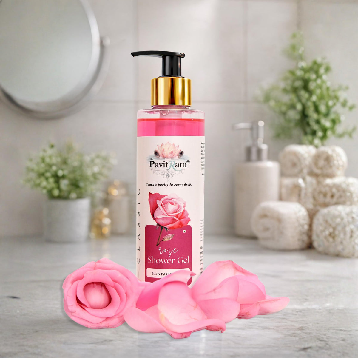 THE PAVITRAM Body Shower Gel | Refreshing Daily Body Cleanser for Men & Women | Bath Gel