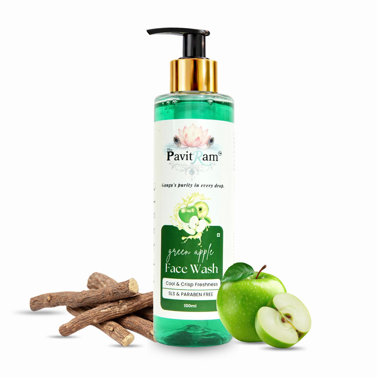 THE PAVITRAM Refresh Face Wash 100ml | Aqua Facial Cleanser | Cool Aqua Revive | Daily Face Wash for Men & Women | Refreshing Skin Care Cleanser