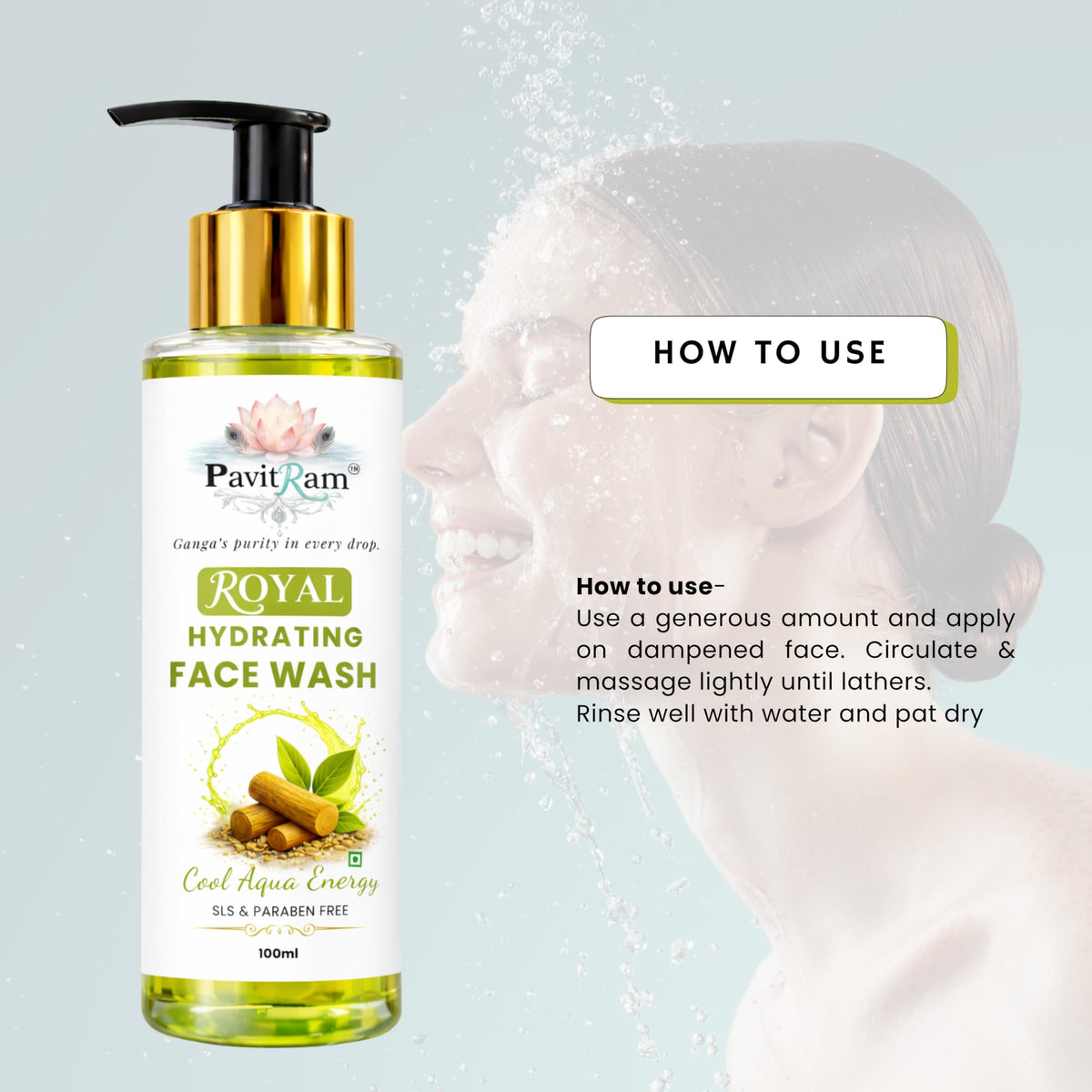 THE PAVITRAM Face Wash |Daily Cleanser for Men & Women | Deep Cleansing & Oil Control | Fresh Formula for Skin