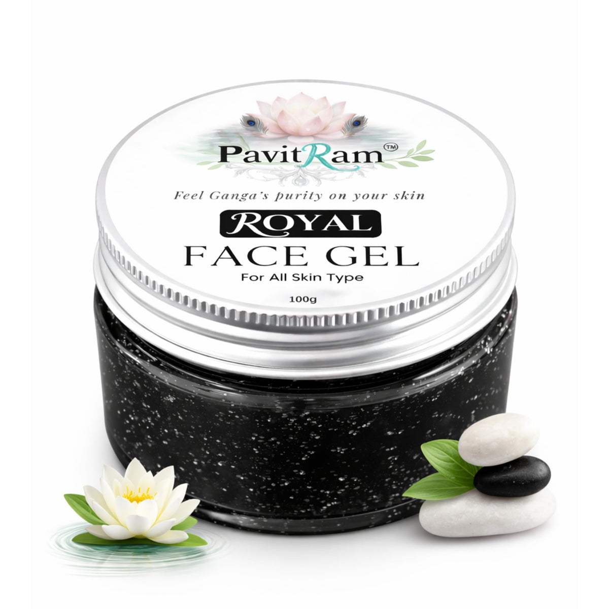 Face Gel for All Skin Types | Refreshing Hydration & Glow Care Black Face Gel - 100gm