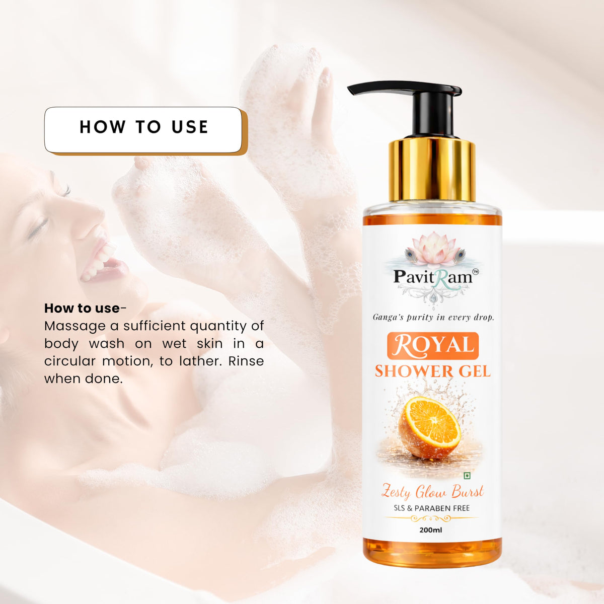 THE PAVITRAM Body Wash |Shower Gel for Men & Women |Long-Lasting Freshness Body Wash