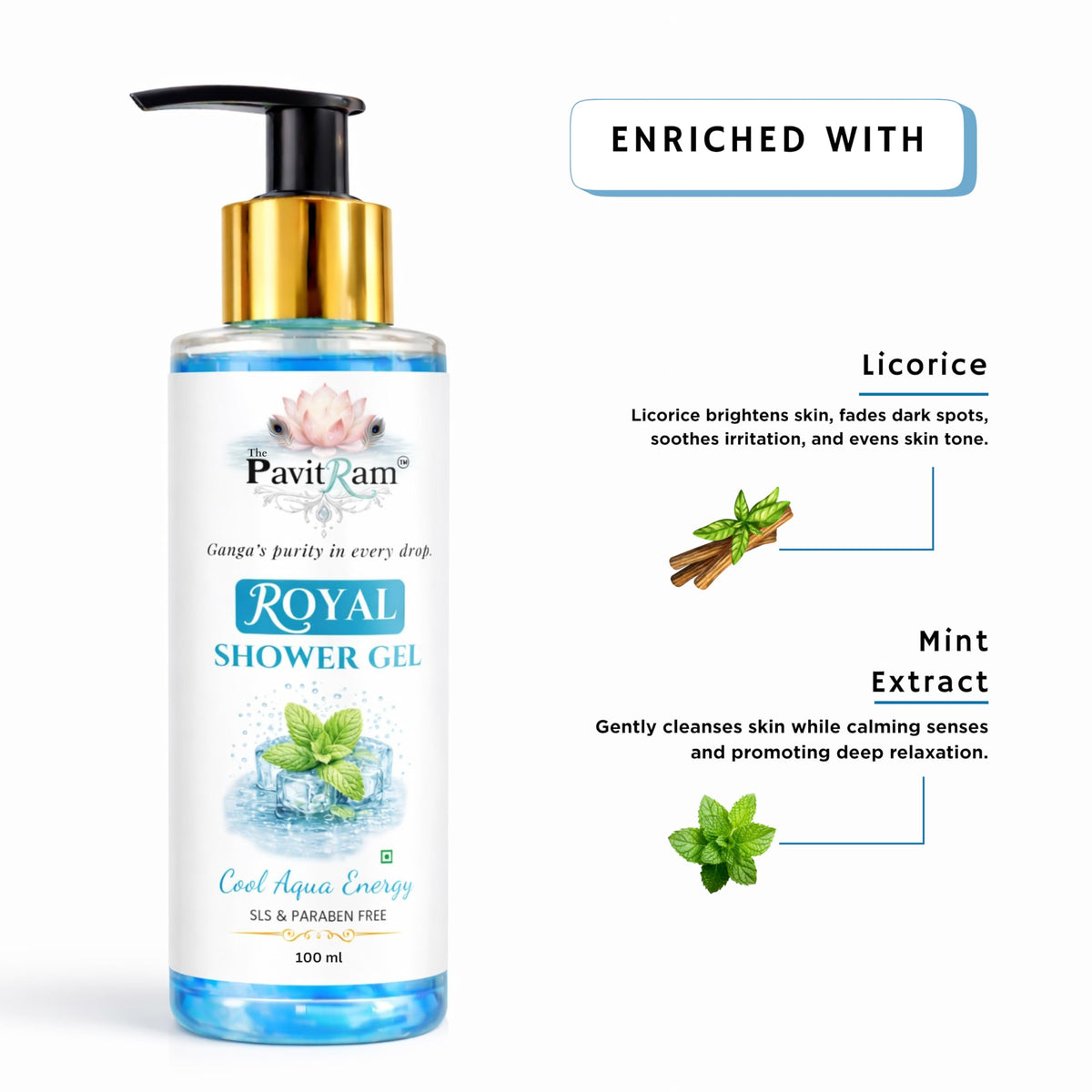 THE PAVITRAM Body Wash | Refreshing Shower Gel for Men & Women |Long-Lasting Freshness Body Wash