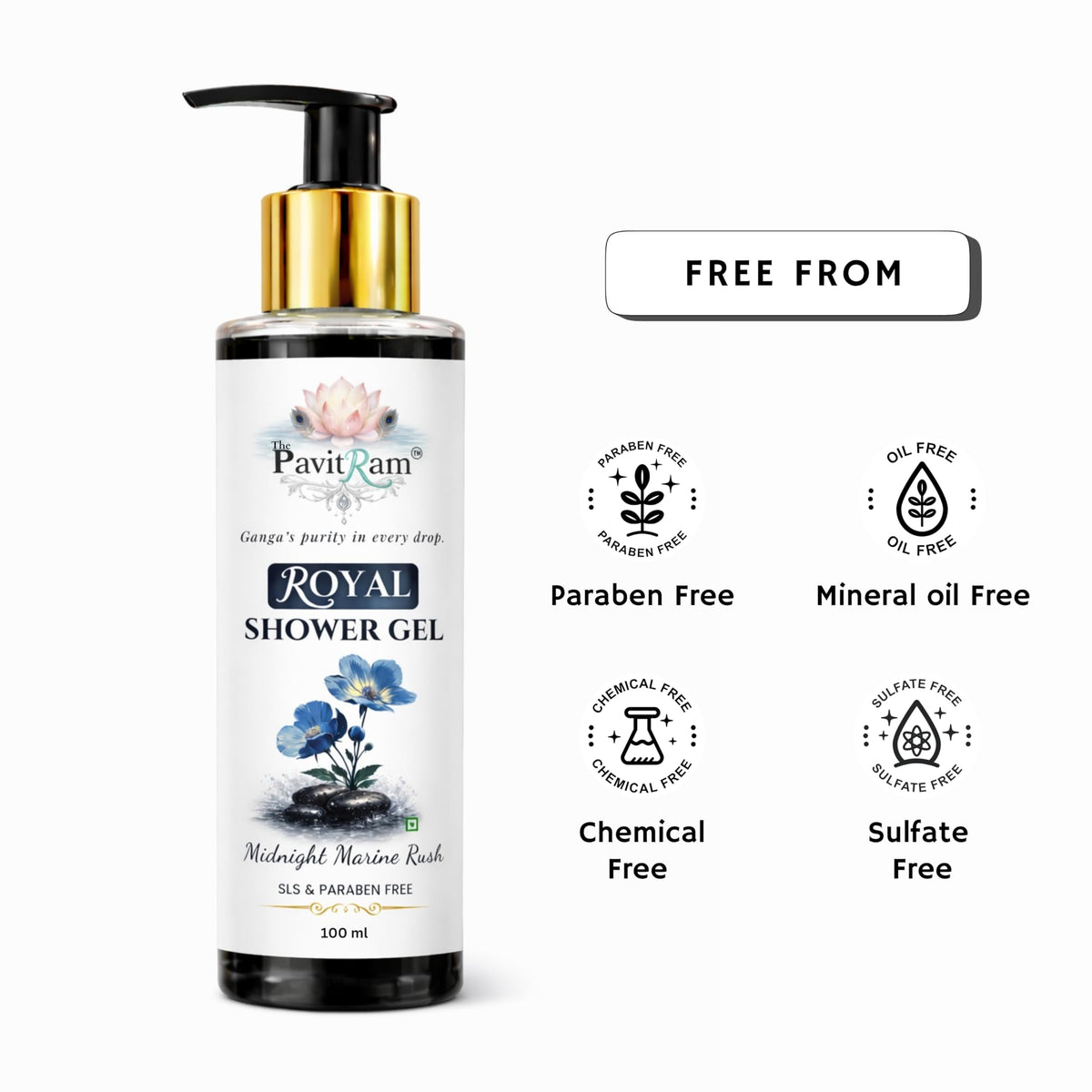 THE PAVITRAM Body Wash | Refreshing Shower Gel for Men & Women |Long-Lasting Freshness Body Wash