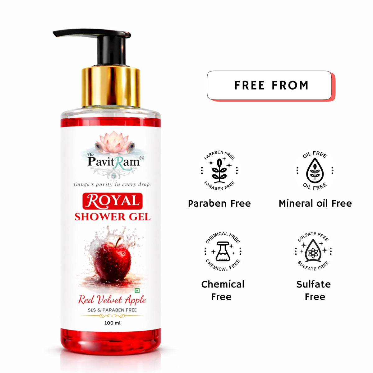 THE PAVITRAM Body Wash | Refreshing Shower Gel for Men & Women |Long-Lasting Freshness Body Wash