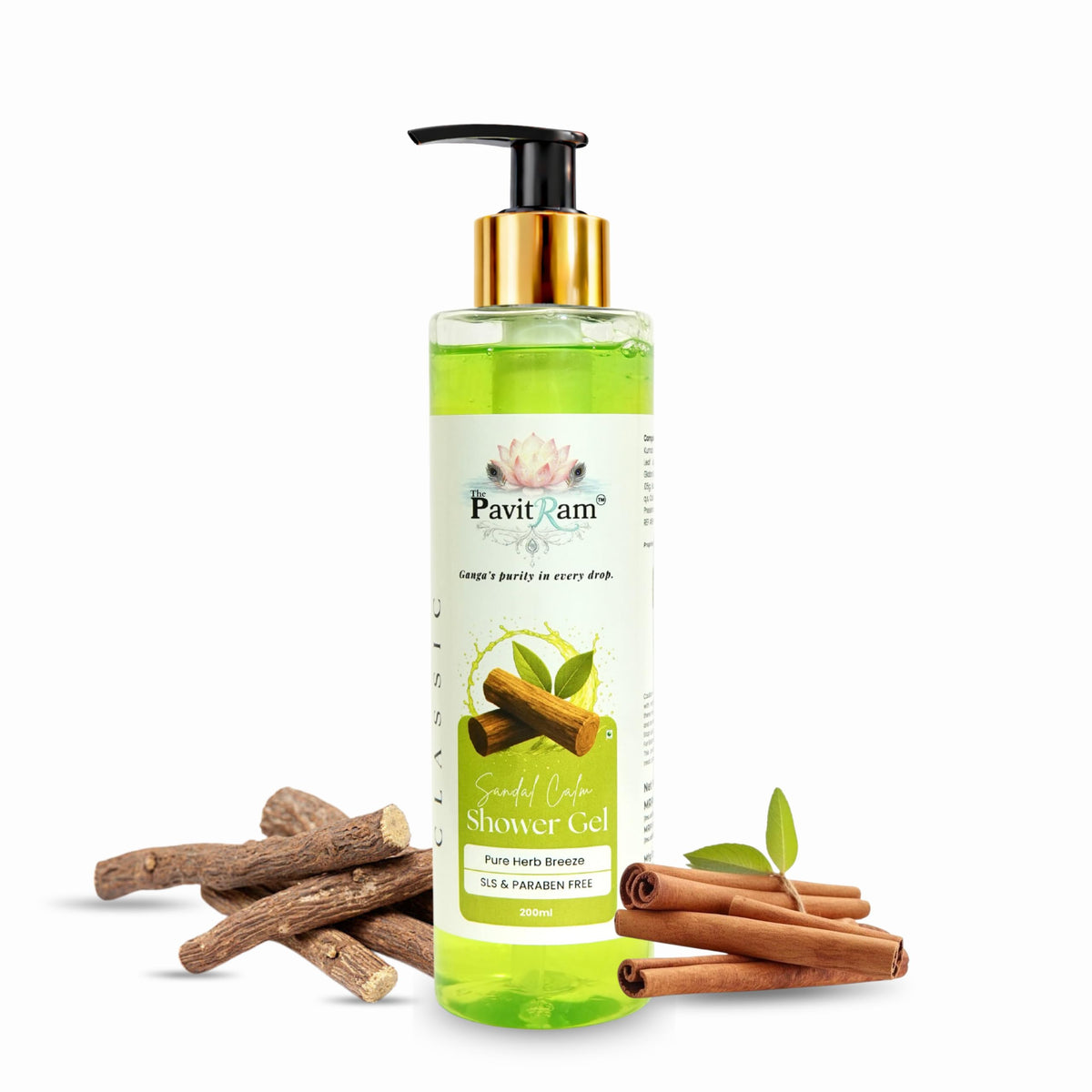 THE PAVITRAM Body Shower Gel | Refreshing Daily Body Cleanser for Men & Women | Bath Gel