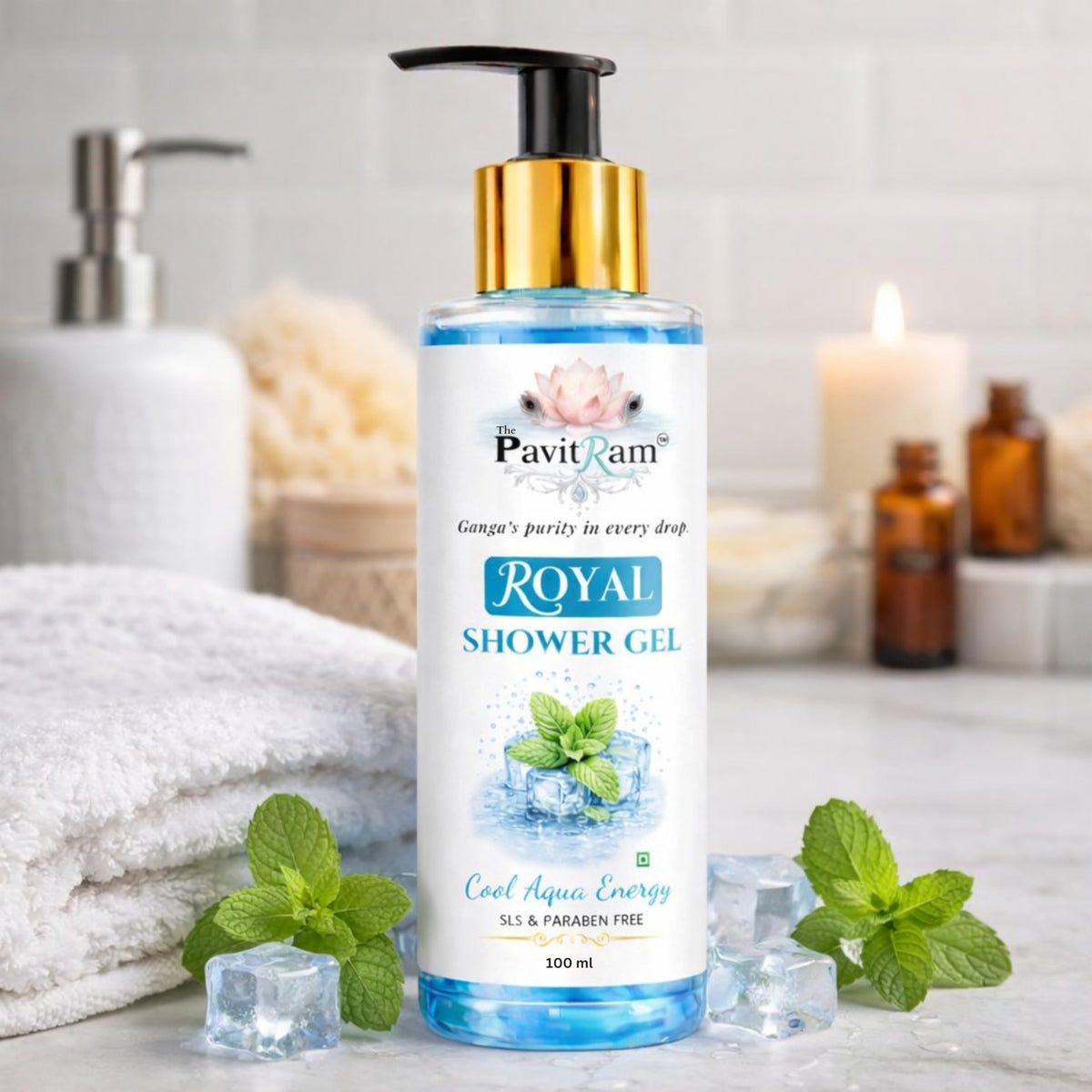 THE PAVITRAM Body Wash | Refreshing Shower Gel for Men & Women | SLS & Paraben Free | Long-Lasting Freshness