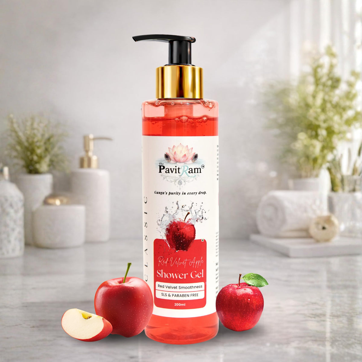 THE PAVITRAM Body Shower Gel | Refreshing Daily Body Cleanser for Men & Women | Bath Gel