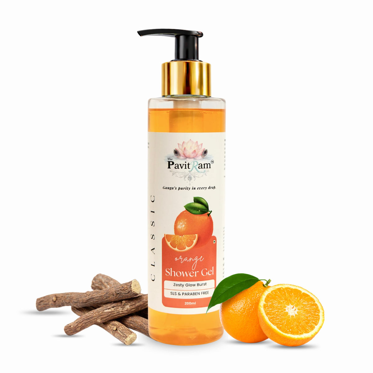 THE PAVITRAM Body Shower Gel | Refreshing Daily Body Cleanser for Men & Women | Bath Gel