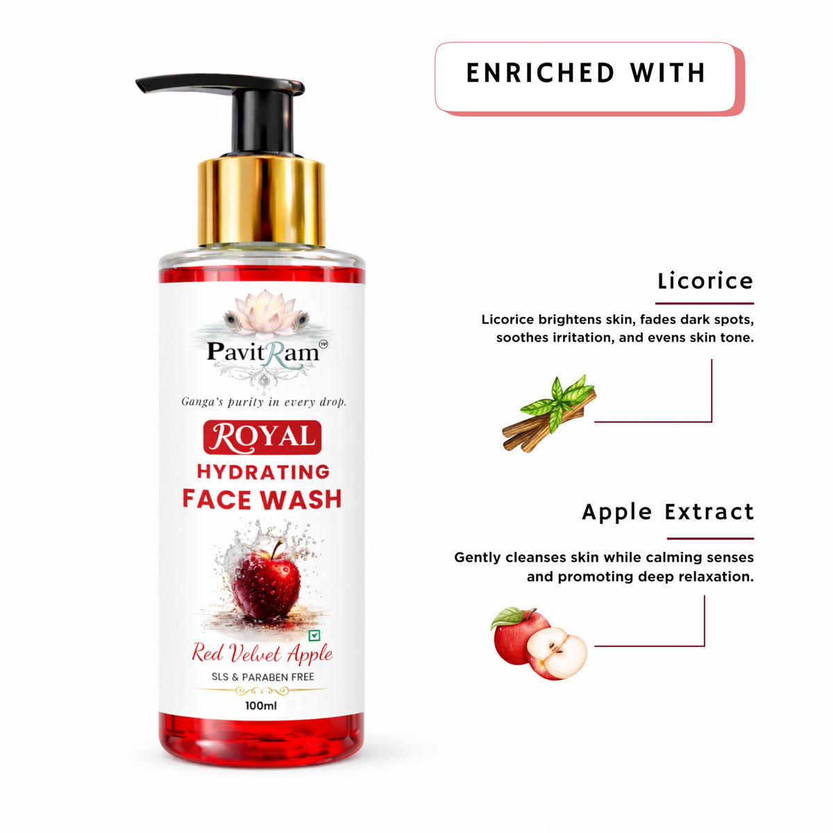 THE PAVITRAM Face Wash | Refreshing Daily Cleanser for Men & Women | Deep Cleansing & Oil Control | Fresh Formula for Soft & Skin