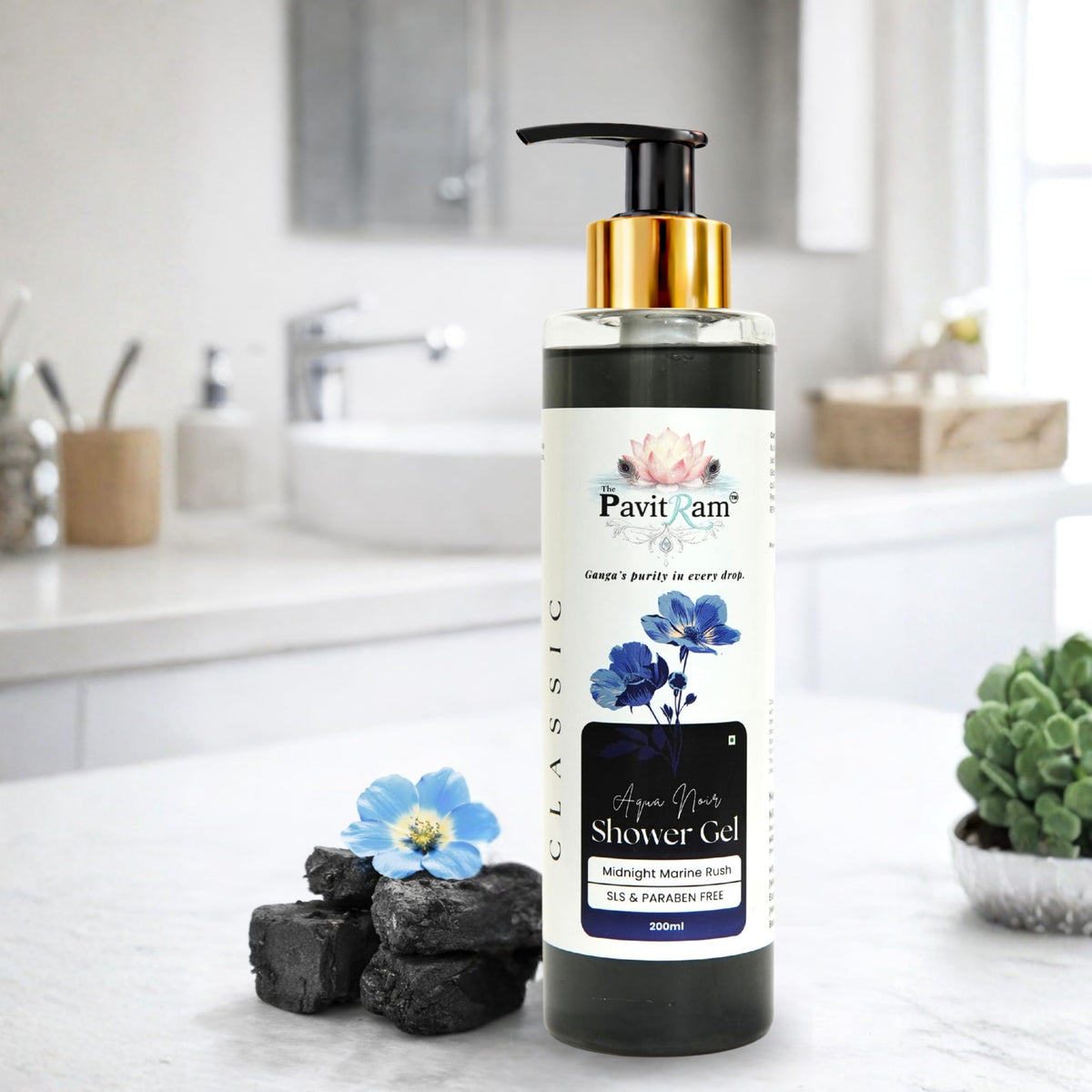 THE PAVITRAM Body Shower Gel | Refreshing Daily Body Cleanser for Men & Women | Bath Gel