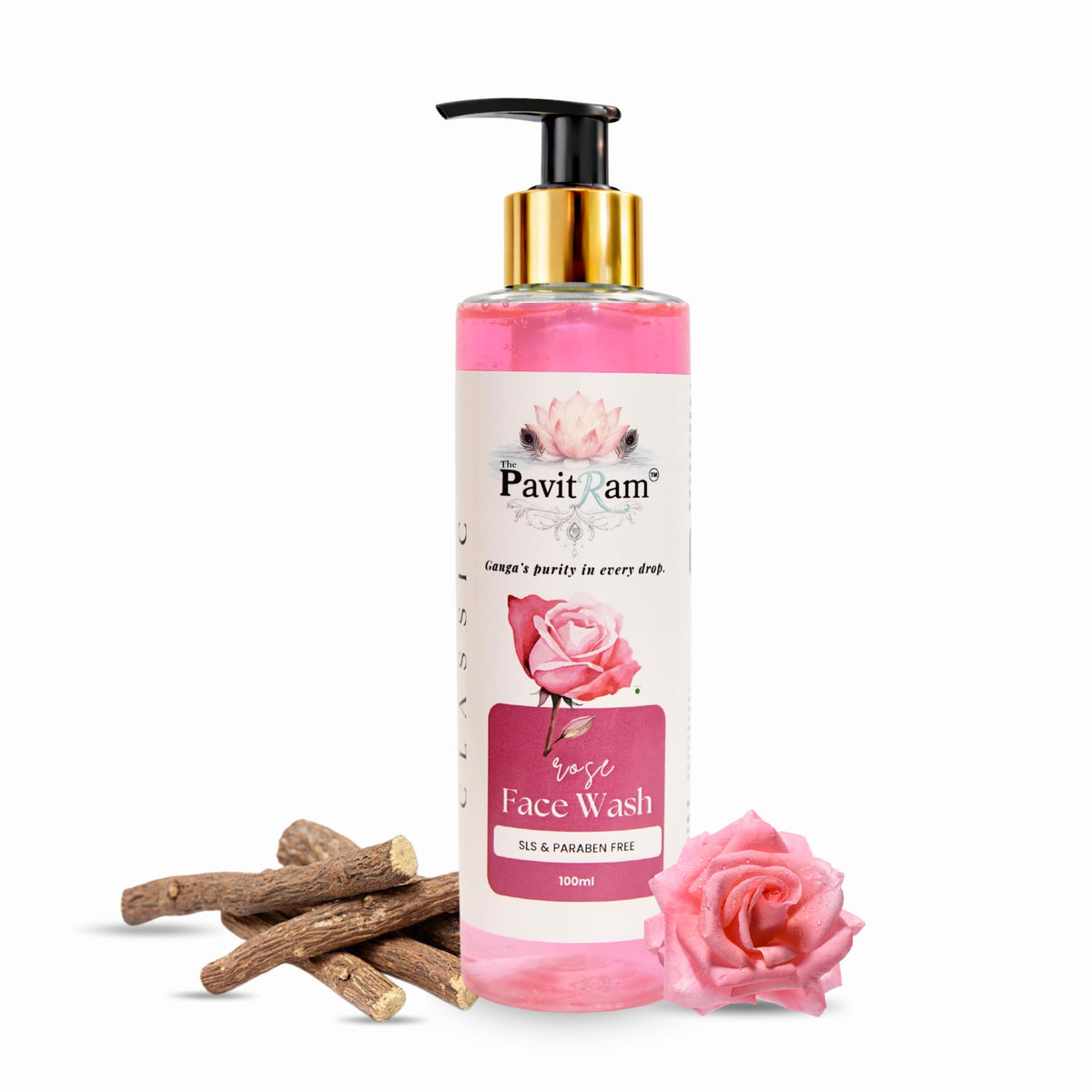 THE PAVITRAM Refresh Face Wash 100ml | Aqua Facial Cleanser | Cool Aqua Revive | Daily Face Wash for Men & Women | Refreshing Skin Care Cleanser