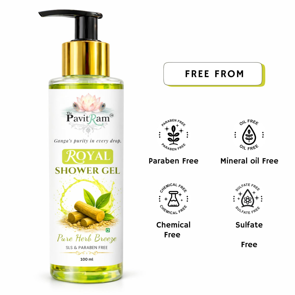 THE PAVITRAM Body Wash | Refreshing Shower Gel for Men & Women |Long-Lasting Freshness Body Wash