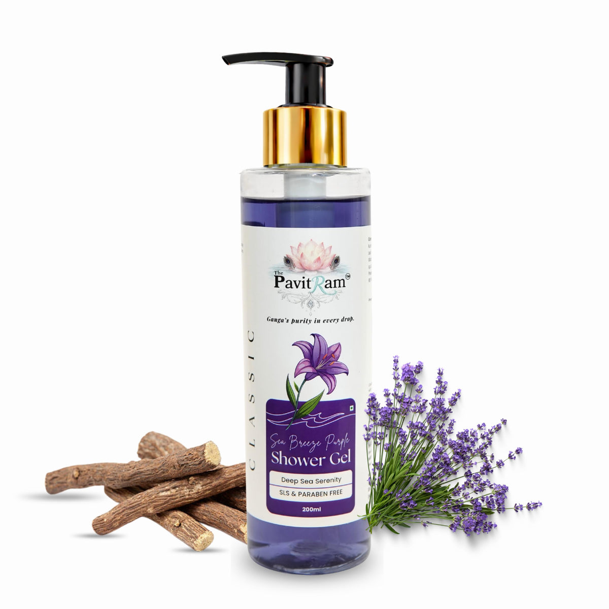 THE PAVITRAM Body Shower Gel | Refreshing Daily Body Cleanser for Men & Women | Bath Gel