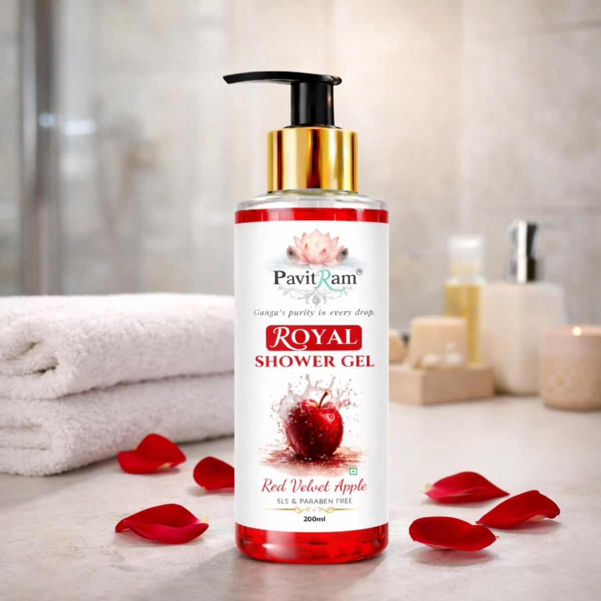 THE PAVITRAM Body Wash | Refreshing Shower Gel for Men & Women | SLS & Paraben Free | Long-Lasting Freshness
