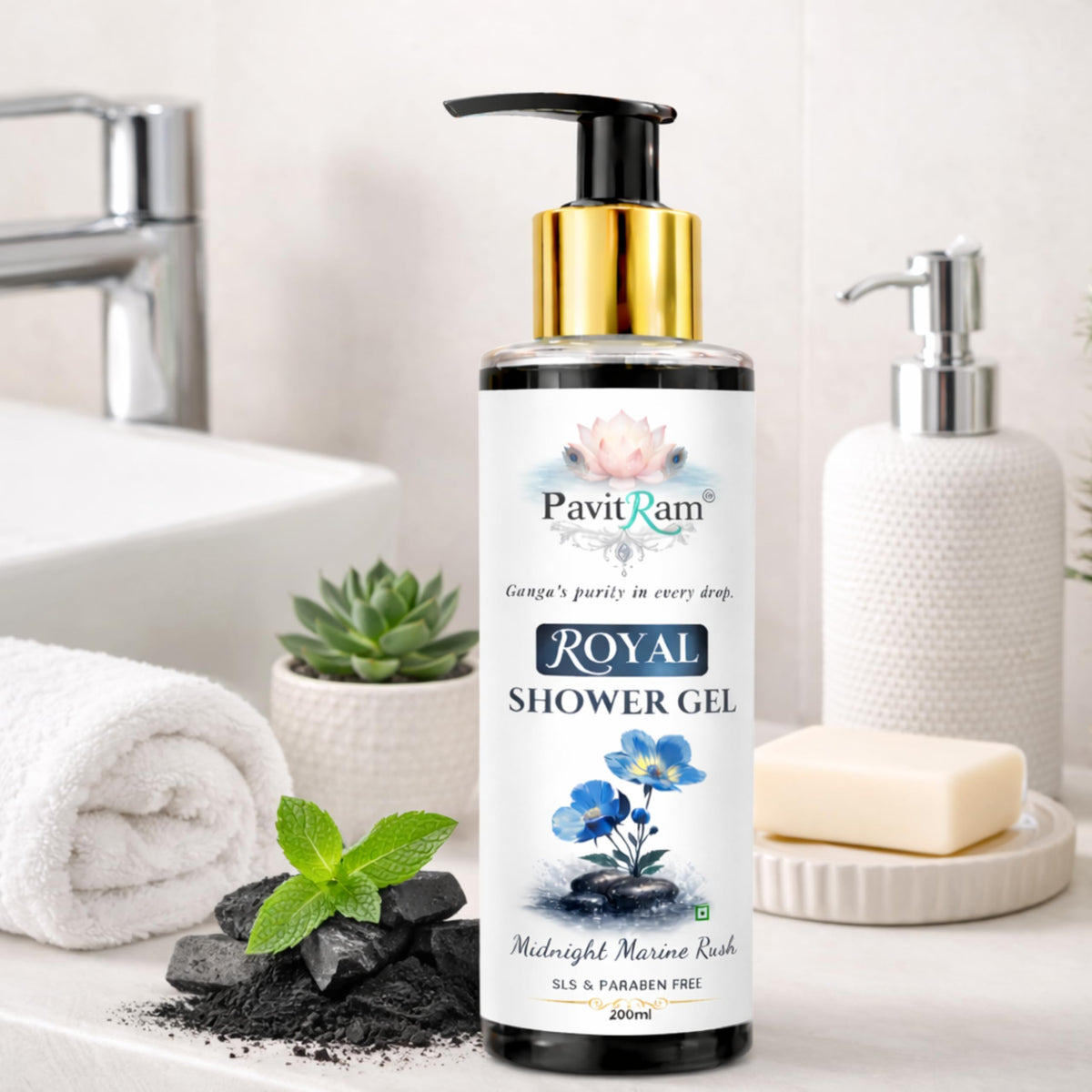 THE PAVITRAM Body Wash | Refreshing Shower Gel for Men & Women | SLS & Paraben Free | Long-Lasting Freshness