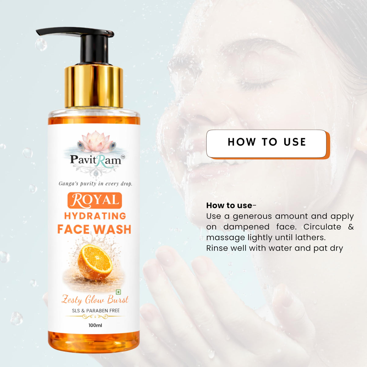 THE PAVITRAM Face Wash |Daily Cleanser for Men & Women | Deep Cleansing & Oil Control | Fresh Formula for Skin
