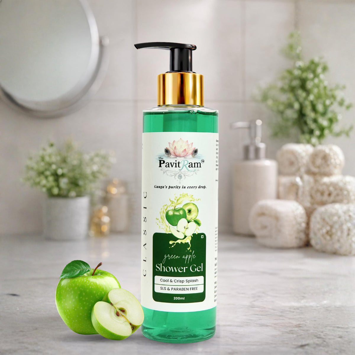 THE PAVITRAM Body Shower Gel | Refreshing Daily Body Cleanser for Men & Women | Bath Gel