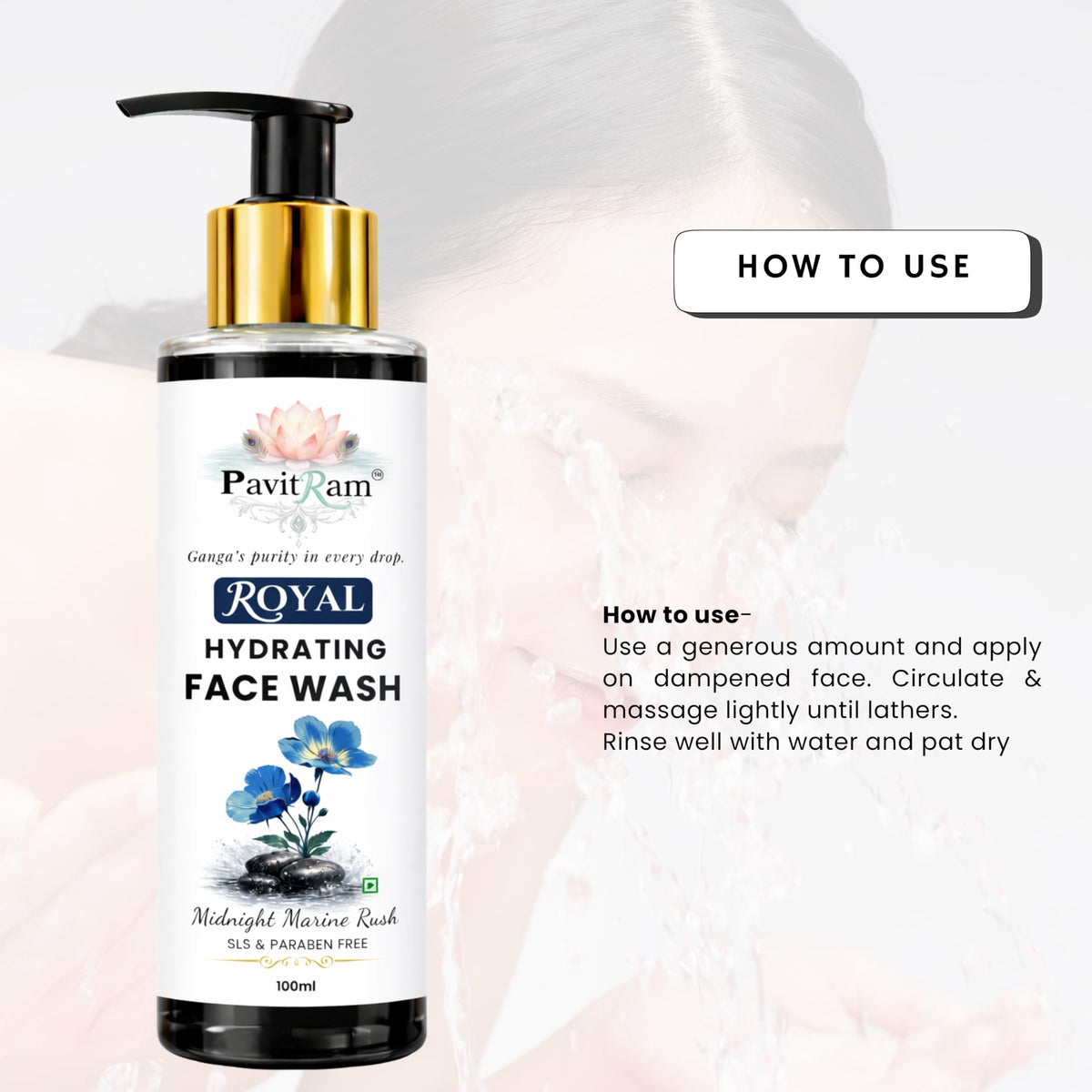 THE PAVITRAM Face Wash |Daily Cleanser for Men & Women | Deep Cleansing & Oil Control | Fresh Formula for Soft & Skin