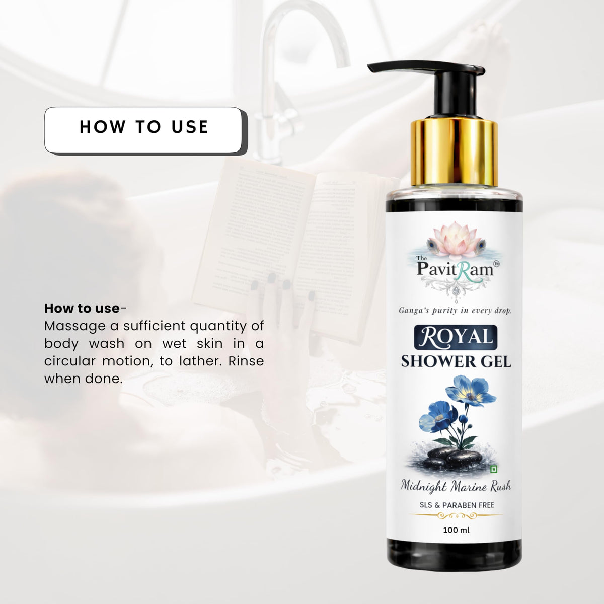 THE PAVITRAM Body Wash | Refreshing Shower Gel for Men & Women | SLS & Paraben Free | Long-Lasting Freshness