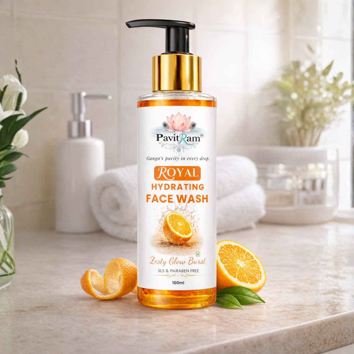 THE PAVITRAM Face Wash |Daily Cleanser for Men & Women | Deep Cleansing & Oil Control | Fresh Formula for Soft & Skin